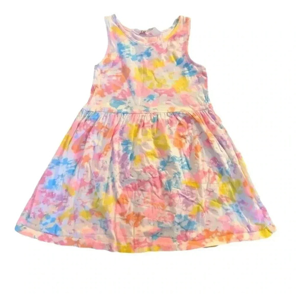 H&M 2 piece Sleeveless Girl's Dress in Cotton Jersey Printed Pattern SZ 3-4T - Picture 2 of 11